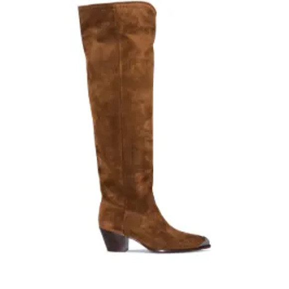 Polo Ralph Lauren 'Knee-High' Brown Western Boots Size 5.5 - Picture 1 of 5